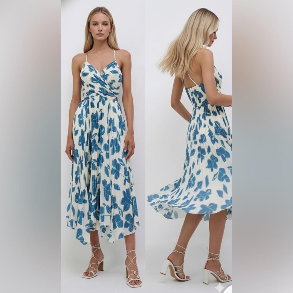 Jonathan Simkhai Portia Midi Dress Size 4 Nwot